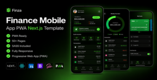 Finza - Next.js Fintech Banking PWA App Template by dalonext