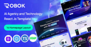 Robok - AI Agency & Technology React JS Template by validthemes
