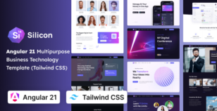 Silicon - Multipurpose Business, SaaS & Technology Tailwind CSS Angular 21 Template by coderthemes