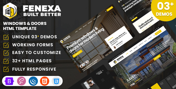 Fenexa - Windows & Doors HTML Template by WebsiteLayout