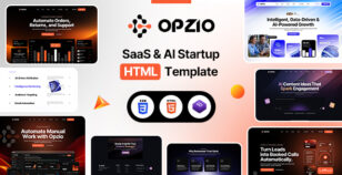 Opzio - SaaS & AI Startup HTML Template by designingmedia
