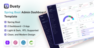 Dusty - Spring Boot Admin & Dashboard Template by Zoyo-Themes