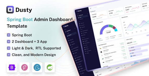 Dusty - Spring Boot Admin & Dashboard Template by Zoyo-Themes