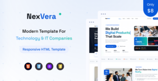 NexVera – Technology & IT Solutions HTML Template by themiverse