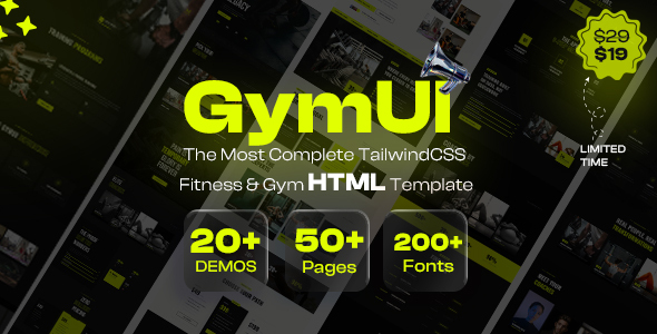 Gymui | Premium Fitness & Gym HTML Template by pdthemesde