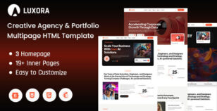 Luxora - Creative Agency & Portfolio HTML Template by Theme_Family