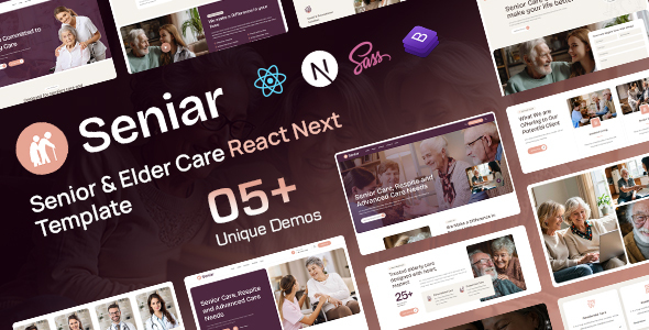 Seniar - Senior Care React Next Template by KodeSolution