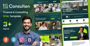 Consulten - Finance & Consulting HTML Template by KodeSolution