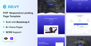 Delvy - Responsive PHP Landing Page Template by themesdesign