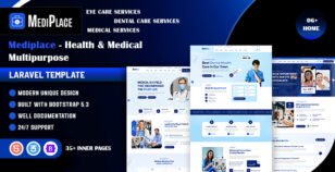 Mediplace - Health & Medical Multipurpose Laravel Template by weblayout