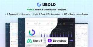 UBold - Nuxt 4 Admin & Dashboard Template by coderthemes