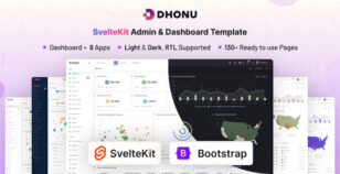 Dhonu - SvelteKit Admin & Dashboard Template by coderthemes