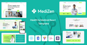 MediZen - Health & Medical React Template by Thememx