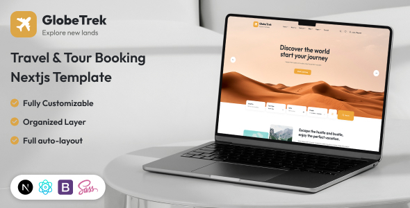 GlobeTrek Travel Tour Listing Nextjs Template by surisoft