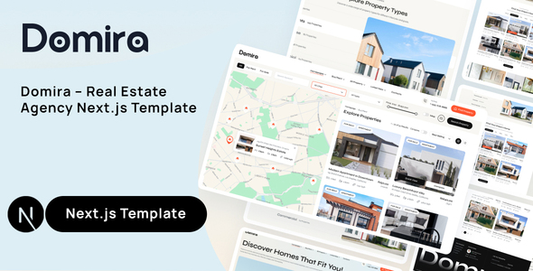 Domira – Real Estate Agency Next.js Template by htwebvn