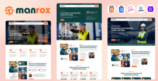 Manrox - Industrial & Manufacturing HTML5 Template by LunarTemp