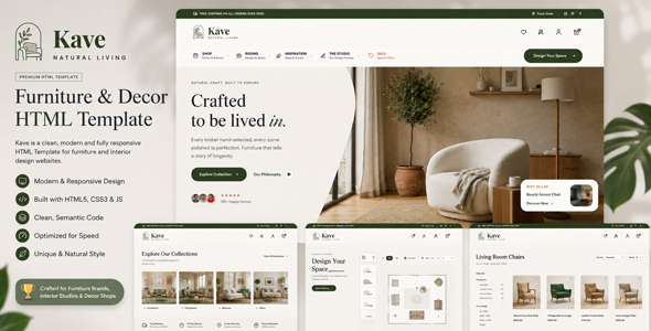 Kave – Furniture HTML Template by ThemeGuri