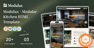 Modulux - Modular Kitchen HTML Template by siddhiinfosoft