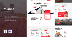 Morix - Roofing Services HTML Bootstrap Template by Fox_Creation