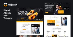 Misiom - Digital Agency Services PHP Template by Layerdrops