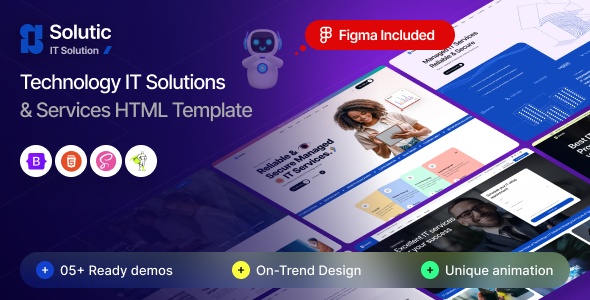 Solutix  -  IT Solutions and Business Technology HTML Template by Theme_Pure