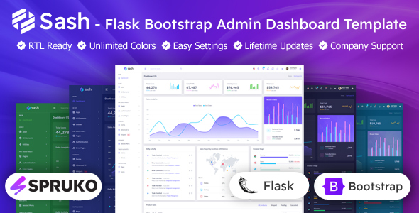 Sash - Flask Bootstrap Admin Panel Template by SPRUKO