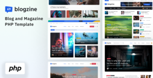Blogzine - PHP Blog & Magazine Template by Stackbros