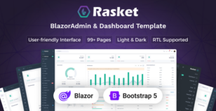 Rasket - Blazor Server Admin Dashboard Template by Techzaa