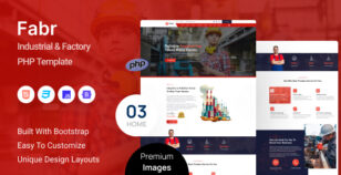 Fabr - Industrial & Factory PHP Template by zcubethemes