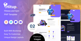 Hitup - Fitness and Gym PHP Template by zcubethemes