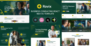 Rovix - Business Consulting React NextJs Template by pixenium-agency