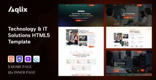 Aqlix - Technology & IT Solutions HTML5 Template by TogoTheme