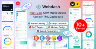 Webdash – Bootstrap 5 Admin Dashboard Template by webnextpro