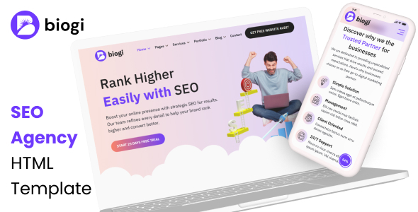 Biogi - Multipurpose Agency HTML Template by The_Krishna