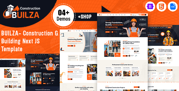 Builza – Construction & Building Next JS Template by dreamlayout