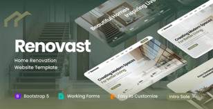 Renovast - Home Renovation & Remodeling Services HTML Template by designesia