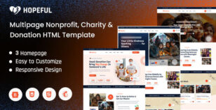 Hopeful - Multipage Nonprofit Charity & Donation HTML Template by Theme_Family