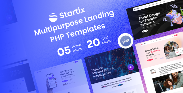 Startix - Multipurpose SaaS Landing PHP Template by devstarit
