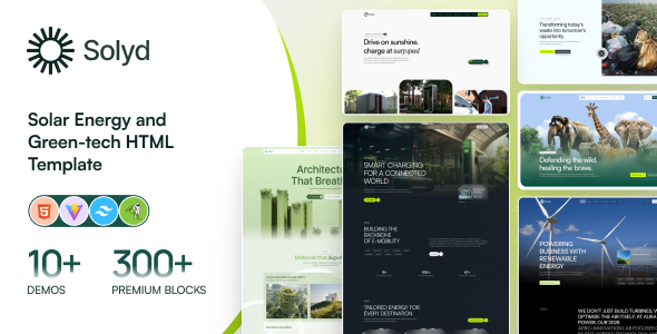 Solyd | Solar Energy & Green-tech HTML Template by Pixels71