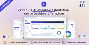 Zentic — AI Multipurpose Bootstrap 5 Admin Dashboard Template + RTL by themiverse