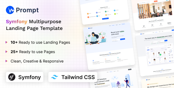Prompt - Modern & Multipurpose Symfony Tailwind CSS Template by themesdesign