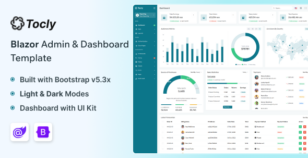 Tocly - Blazor Admin & Dashboard Template by themesdesign