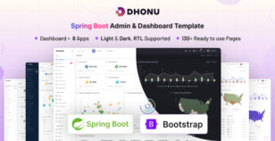 Dhonu - Spring Boot Admin & Dashboard Template by themesdesign