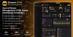 Dreams Gym - Gym & Fitness Management HTML Admin Dashboard Template by dreamstechnologies