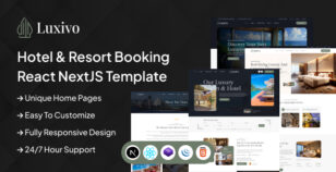Luxivo - Hotel & Resort Booking React NextJS Template by ThemeServices