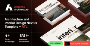 Archinex - Modern Architecture & Interior Design React NextJs Template by theme_sonic