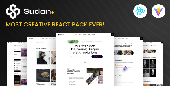Sudan - Creative Agency React Template by DelicateThemes
