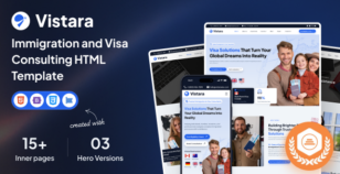 Vistara - Immigration and Visa Consulting HTML Template by siddhiinfosoft