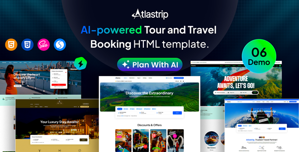 Atlastrip - Tour and Travel Booking HTML Template by egenslab
