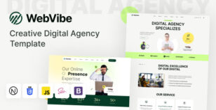 WebVibe - Creative Digital Agency React Template by Thememx